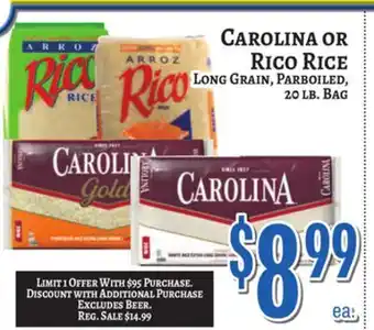 Trade Fair Supermarket CAROLINA OR RICO RICE offer