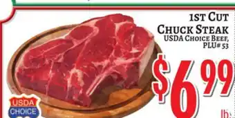 Trade Fair Supermarket 1ST CUT CHUCK STEAK offer