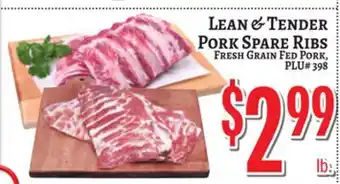 Trade Fair Supermarket LEAN & TENDER PORK SPARE RIBS offer