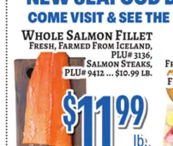 Trade Fair Supermarket WHOLE SALMON FILLET offer