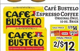 Trade Fair Supermarket CAFÉ BUSTELO Espresso Coffee offer