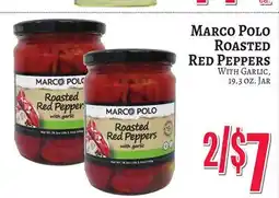 Trade Fair Supermarket Marco Polo Roasted Red Peppers With Garlic offer