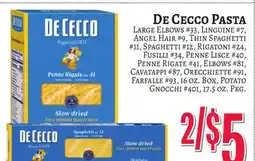 Trade Fair Supermarket De Cecco PASTA offer