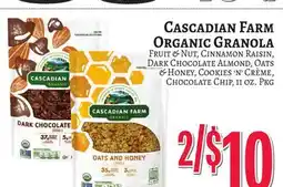 Trade Fair Supermarket Cascadian Farm Organic Granola offer