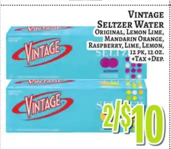 Trade Fair Supermarket VINTAGE SELTZER WATER offer