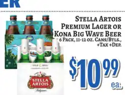 Trade Fair Supermarket Stella Artois Premium Lager OR Kona Big Wave Beer offer