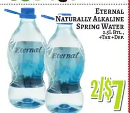 Trade Fair Supermarket ETERNAL NATURALLY ALKALINE SPRING WATER offer