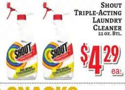 Trade Fair Supermarket Shout Triple-Acting Laundry Cleaner offer