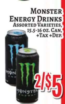 Trade Fair Supermarket MONSTER ENERGY DRINKS offer