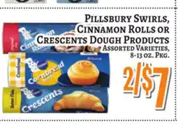 Trade Fair Supermarket PILLSBURY SWIRLS, CINNAMON ROLLS OR CRESCENTS DOUGH PRODUCTS offer