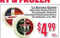 Trade Fair Supermarket LA RICURA QUESO offer