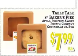 Trade Fair Supermarket TABLE TALK 8 BAKER'S PIES offer
