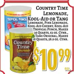 Trade Fair Supermarket COUNTRY TIME LEMONADE, KOOL-AID OR TANG offer