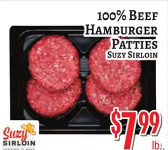 Trade Fair Supermarket 100% Beef Hamburger Patties Suzy Sirloin offer