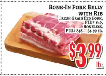Trade Fair Supermarket BONE-IN PORK BELLY WITH RIB offer