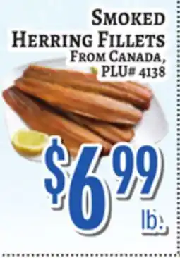 Trade Fair Supermarket SMOKED HERRING FILLETS FROM CANADA, PLU# 4138 offer