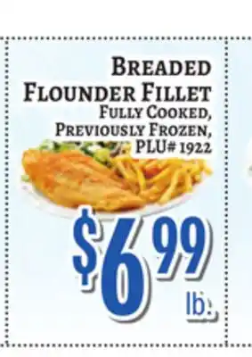 Trade Fair Supermarket BREADED FLOUNDER FILLET offer