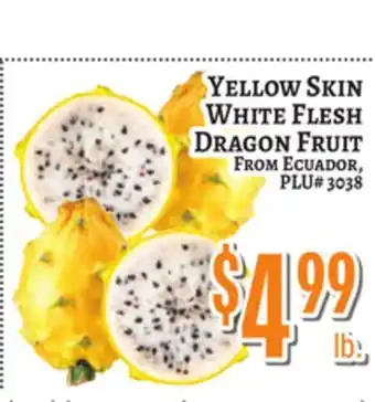 Trade Fair Supermarket YELLOW SKIN WHITE FLESH DRAGON FRUIT offer