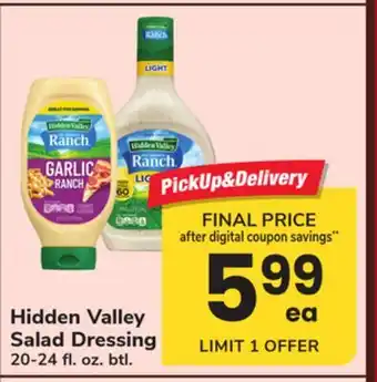 ACME Hidden Valley Salad Dressing offer