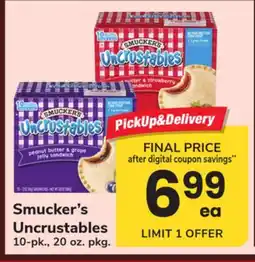 ACME Smucker's Uncrustables offer