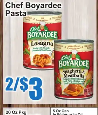 SuperFresh Chef Boyardee Pasta offer