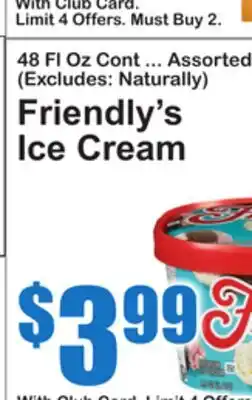 SuperFresh Friendly's Ice Cream offer