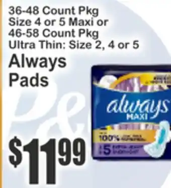 SuperFresh Always Pads offer