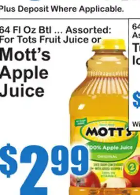 SuperFresh Mott's Apple Juice offer