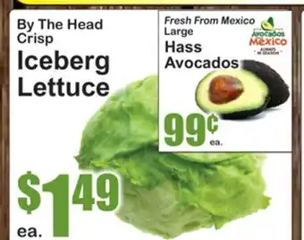 SuperFresh By The Head Crisp Iceberg Lettuce offer