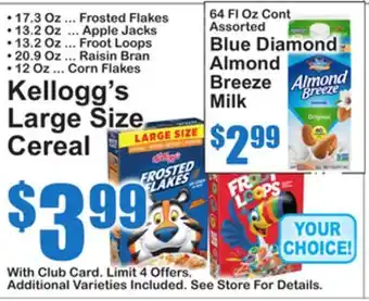 SuperFresh Kellogg's Large Size Cereal offer