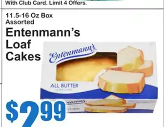 SuperFresh Entenmann's Loaf Cakes offer