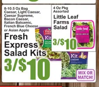 SuperFresh Fresh Express Salad Kits offer