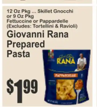 SuperFresh Giovanni Rana Prepared Pasta offer