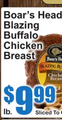SuperFresh Boar's Head Blazing Buffalo Chicken Breast offer