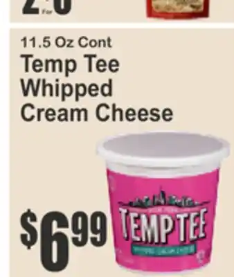 SuperFresh 11.5 Oz Cont Temp Tee Whipped Cream Cheese offer