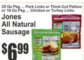 SuperFresh Jones All Natural Sausage offer