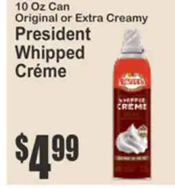 SuperFresh President Whipped Créme offer