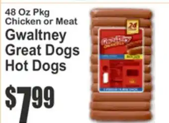 SuperFresh Gwaltney Great Dogs Hot Dogs offer