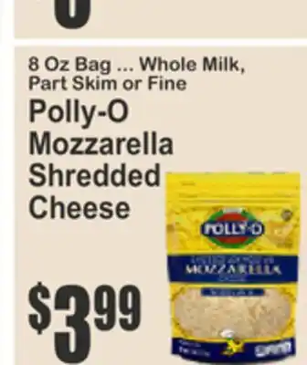 SuperFresh Polly-O Mozzarella Shredded Cheese offer