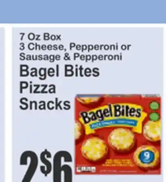 SuperFresh Bagel Bites Pizza Snacks offer