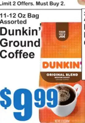 SuperFresh Dunkin' Ground Coffee offer