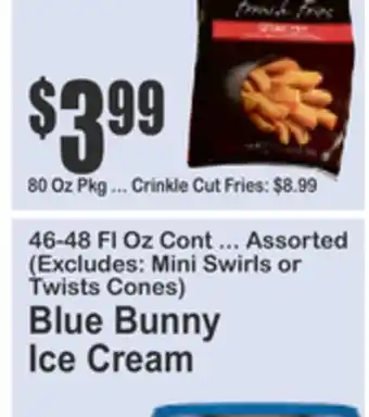 SuperFresh Blue Bunny Ice Cream offer