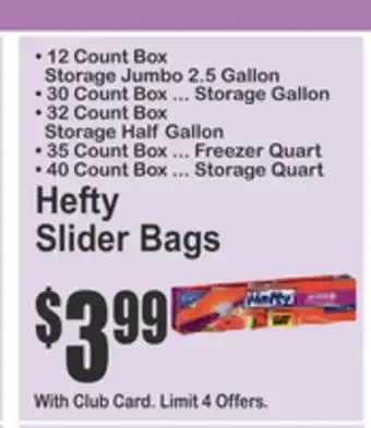 SuperFresh Hefty Slider Bags offer
