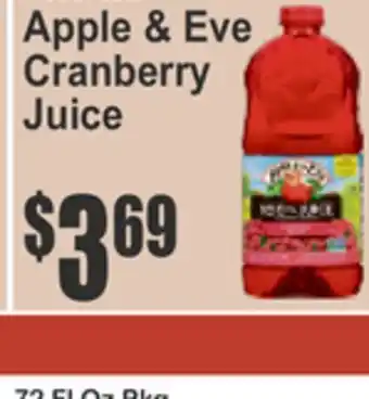 SuperFresh Apple & Eve Cranberry Juice offer