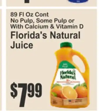 SuperFresh Florida's Natural Juice offer