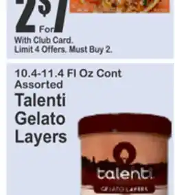 SuperFresh Assorted Talenti Gelato Layers offer