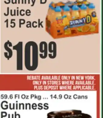 SuperFresh Sunny D Juice offer