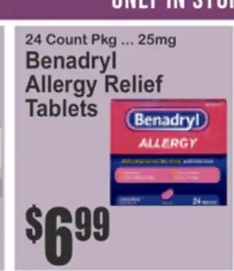 SuperFresh Benadryl Allergy Relief Tablets offer