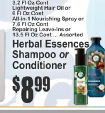 SuperFresh Herbal Essences Shampoo or Conditioner offer