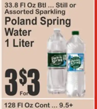 SuperFresh Poland Spring Water offer